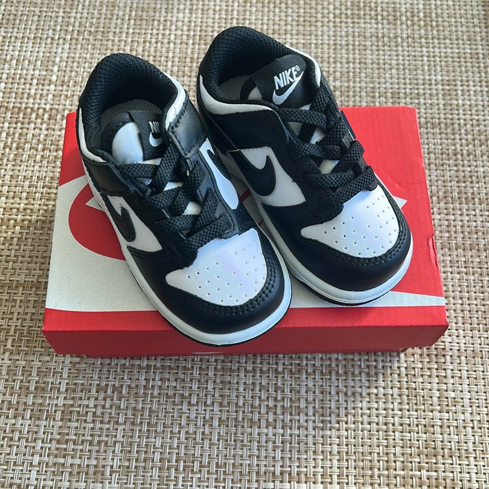 Black and White baby Nike Dunk Low